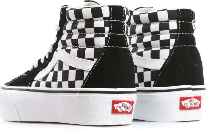 VANS-Scarpa-Alta-Donna-Sk8-hi-Platform-2-Checkerboard/true-White-da-donna