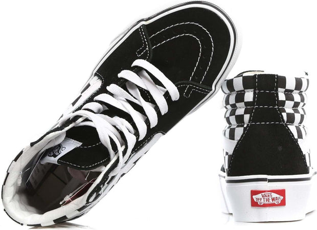 VANS-Scarpa-Alta-Donna-Sk8-hi-Platform-2-Checkerboard/true-White-da-donna