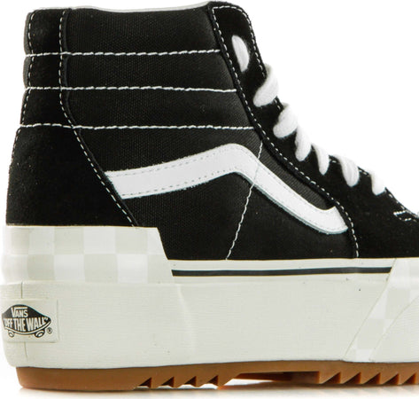 VANS-Scarpa-Alta-Donna-Sk8-hi-Stacked-Suedecanvas/black-da-donna