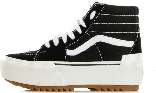 VANS-Scarpa-Alta-Donna-Sk8-hi-Stacked-Suedecanvas/black-da-donna