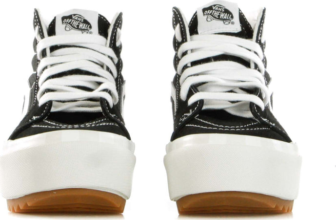 VANS-Scarpa-Alta-Donna-Sk8-hi-Stacked-Suedecanvas/black-da-donna