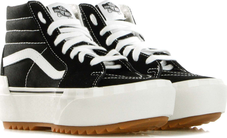 VANS-Scarpa-Alta-Donna-Sk8-hi-Stacked-Suedecanvas/black-da-donna