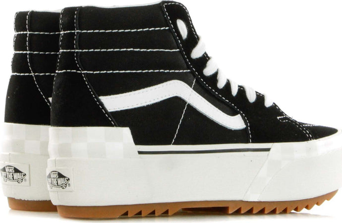 VANS-Scarpa-Alta-Donna-Sk8-hi-Stacked-Suedecanvas/black-da-donna