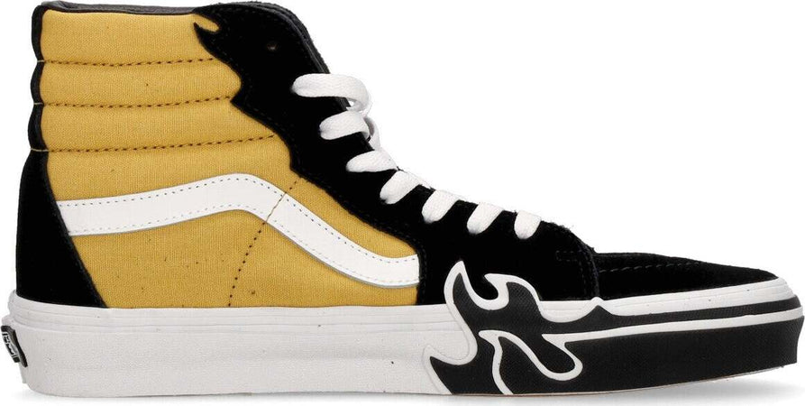 VANS-Scarpa-Alta-Uomo-Sk8-hi-Flame-Black/yellow-da-uomo