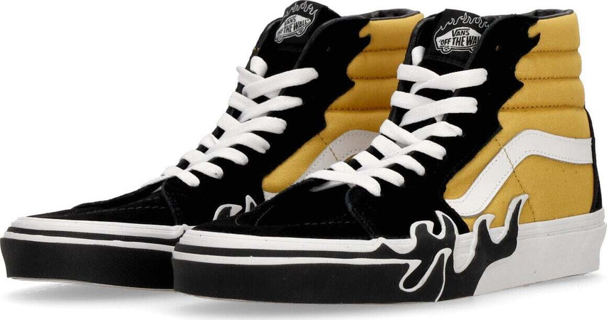 VANS-Scarpa-Alta-Uomo-Sk8-hi-Flame-Black/yellow-da-uomo