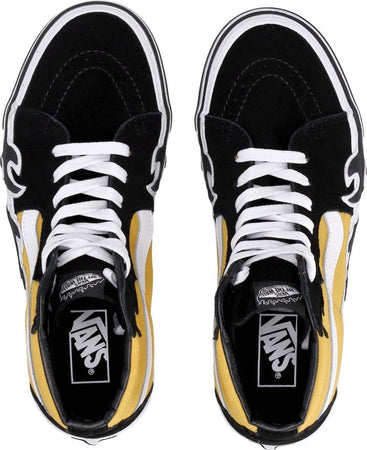 VANS-Scarpa-Alta-Uomo-Sk8-hi-Flame-Black/yellow-da-uomo