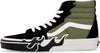 VANS-Scarpa-Alta-Uomo-Sk8-hi-Flame-Loden-Green-da-uomo