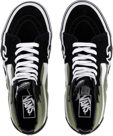 VANS-Scarpa-Alta-Uomo-Sk8-hi-Flame-Loden-Green-da-uomo