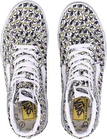 VANS-Scarpa-Alta-Uomo-Sk8-hi-(mooneyes)-True-White/yellow-da-uomo