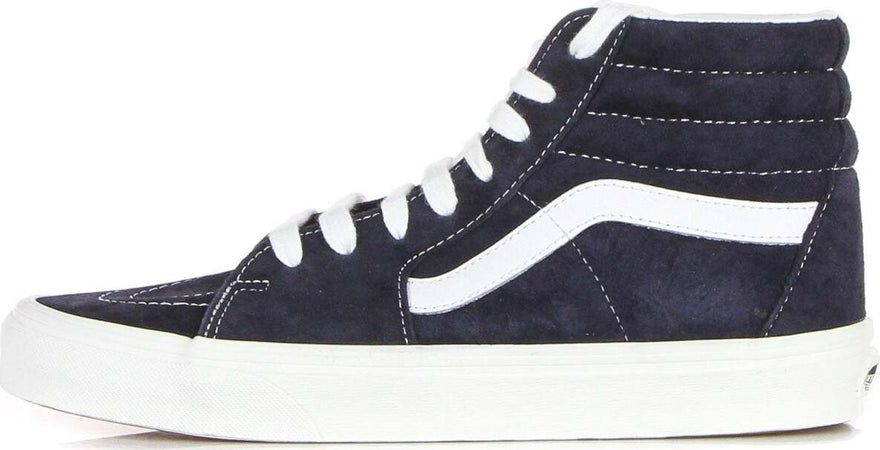 VANS-Scarpa-Alta-Uomo-Sk8-hi-(pig-Suede)-Mid-Blue/white-da-uomo