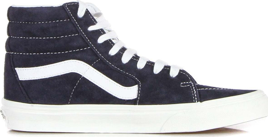 VANS-Scarpa-Alta-Uomo-Sk8-hi-(pig-Suede)-Mid-Blue/white-da-uomo