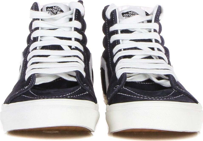 VANS-Scarpa-Alta-Uomo-Sk8-hi-(pig-Suede)-Mid-Blue/white-da-uomo