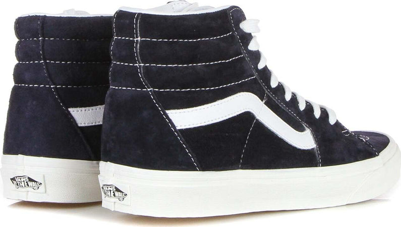 VANS-Scarpa-Alta-Uomo-Sk8-hi-(pig-Suede)-Mid-Blue/white-da-uomo