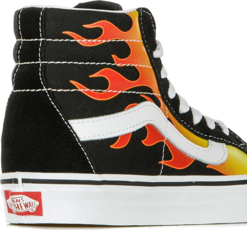 VANS-Scarpa-Alta-Uomo-Sk8-hi-Reissue-(flame)-Black/black/true-White-da-uomo