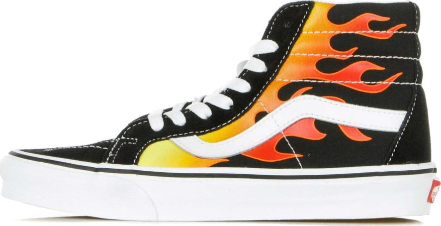VANS-Scarpa-Alta-Uomo-Sk8-hi-Reissue-(flame)-Black/black/true-White-da-uomo