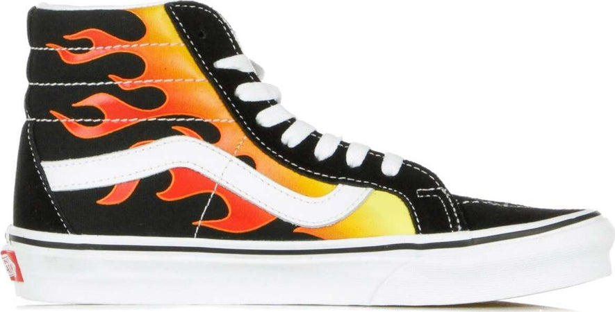VANS-Scarpa-Alta-Uomo-Sk8-hi-Reissue-(flame)-Black/black/true-White-da-uomo