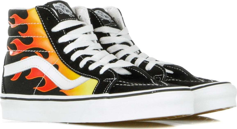 VANS-Scarpa-Alta-Uomo-Sk8-hi-Reissue-(flame)-Black/black/true-White-da-uomo