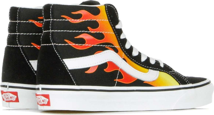 VANS-Scarpa-Alta-Uomo-Sk8-hi-Reissue-(flame)-Black/black/true-White-da-uomo