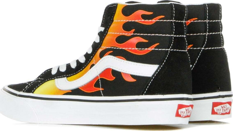 VANS-Scarpa-Alta-Uomo-Sk8-hi-Reissue-(flame)-Black/black/true-White-da-uomo