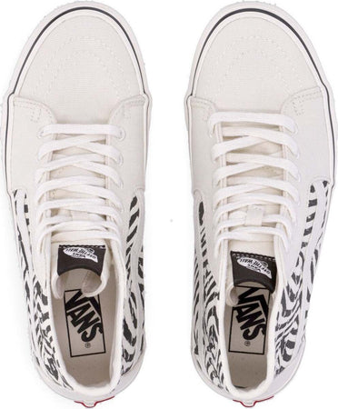 VANS-Scarpa-Alta-Uomo-Sk8-hi-Tapered-Zebra-da-uomo