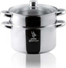 Vaporiera-Aeternum-Y0DIVP0220-LA-DIVINA-RE-INOX-Pentola-con-coperchio