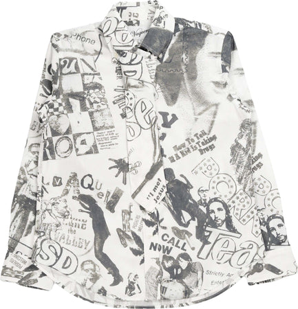 VAQUERA-Hollywood-Lowbrow-camicia-abbottonata-in-cotone-in-bianco-da-donna