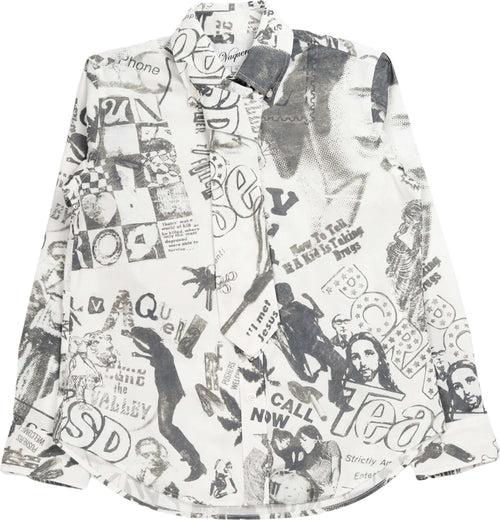 VAQUERA-Hollywood-Lowbrow-camicia-abbottonata-in-cotone-in-bianco-da-donna
