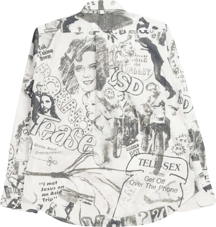 VAQUERA-Hollywood-Lowbrow-camicia-abbottonata-in-cotone-in-bianco-da-donna