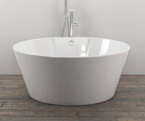 Vasca Da Bagno Free Standing 001 Acrilico Bianco Lucido Tonda cm Ø 145 x H 58 cm Fai da te/Attrezzature per cucine e bagni/Attrezzature per bagni/Vasche da bagno/Vasche da bagno con piedini Ogomondo - Martina Franca, Commerciovirtuoso.it