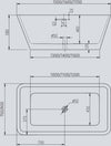 Vasca Da Bagno Free Standing 003 Acrilico Bianco Lucido Rettangolare Fai da te/Attrezzature per cucine e bagni/Attrezzature per bagni/Vasche da bagno/Vasca da bagno giapponese Ogomondo - Martina Franca, Commerciovirtuoso.it