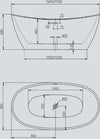 Vasca Da Bagno Free Standing 004 Acrilico Bianco Lucido Ovale Fai da te/Attrezzature per cucine e bagni/Attrezzature per bagni/Vasche da bagno/Vasca da bagno giapponese Ogomondo - Martina Franca, Commerciovirtuoso.it