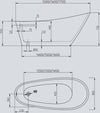 Vasca Da Bagno Free Standing 005 Acrilico Bianco Lucido Ovale Fai da te/Attrezzature per cucine e bagni/Attrezzature per bagni/Vasche da bagno/Vasca da bagno giapponese Ogomondo - Martina Franca, Commerciovirtuoso.it