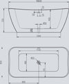 Vasca Da Bagno Free Standing 007 Acrilico Bianco Lucido Rettangolare L180Xh72XP83 Fai da te/Attrezzature per cucine e bagni/Attrezzature per bagni/Vasche da bagno/Vasche da bagno con piedini Ogomondo - Martina Franca, Commerciovirtuoso.it
