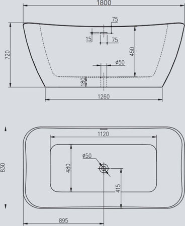 Vasca Da Bagno Free Standing 007 Acrilico Bianco Lucido Rettangolare L180Xh72XP83 Fai da te/Attrezzature per cucine e bagni/Attrezzature per bagni/Vasche da bagno/Vasche da bagno con piedini Ogomondo - Martina Franca, Commerciovirtuoso.it