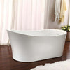 Vasca-da-bagno-free-Standing-Bianca-con-Piletta-e-Troppopieno-cm-170