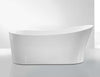 Vasca-da-bagno-free-Standing-Bianca-con-Piletta-e-Troppopieno-cm-170