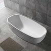 Vasca Da Bagno Free Standing Greta Artificial Stone Bianco Opaco Matt Fai da te/Attrezzature per cucine e bagni/Attrezzature per bagni/Vasche da bagno/Vasche da bagno con piedini Ogomondo - Martina Franca, Commerciovirtuoso.it