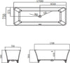 Vasca Da Bagno Free Standing Hannah Artificial Stone Bianco Opaco Matt Fai da te/Attrezzature per cucine e bagni/Attrezzature per bagni/Vasche da bagno/Vasca da bagno giapponese Ogomondo - Martina Franca, Commerciovirtuoso.it