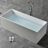 Vasca Da Bagno Free Standing Ines Artificial Stone Bianco Opaco Matt Fai da te/Attrezzature per cucine e bagni/Attrezzature per bagni/Vasche da bagno/Vasca da bagno giapponese Ogomondo - Martina Franca, Commerciovirtuoso.it