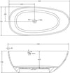 Vasca Da Bagno Free Standing Lisa Artificial Stone Bianco Opaco Matt Fai da te/Attrezzature per cucine e bagni/Attrezzature per bagni/Vasche da bagno/Vasca da bagno giapponese Ogomondo - Martina Franca, Commerciovirtuoso.it