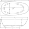 Vasca Da Bagno Free Standing Lisa Artificial Stone Bianco Opaco Matt Fai da te/Attrezzature per cucine e bagni/Attrezzature per bagni/Vasche da bagno/Vasca da bagno giapponese Ogomondo - Martina Franca, Commerciovirtuoso.it
