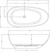Vasca Da Bagno Free Standing Lisa Artificial Stone Bianco Opaco Matt Fai da te/Attrezzature per cucine e bagni/Attrezzature per bagni/Vasche da bagno/Vasca da bagno giapponese Ogomondo - Martina Franca, Commerciovirtuoso.it