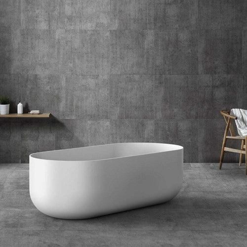 Vasca Da Bagno Free Standing Martha Artificial Stone Bianco Opaco Matt Fai da te/Attrezzature per cucine e bagni/Attrezzature per bagni/Vasche da bagno/Vasca da bagno giapponese Ogomondo - Martina Franca, Commerciovirtuoso.it