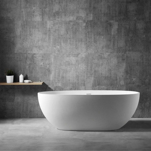 Vasca Da Bagno Free Standing Silja Artificial Stone Bianco Opaco Matt Fai da te/Attrezzature per cucine e bagni/Attrezzature per bagni/Vasche da bagno/Vasca da bagno giapponese Ogomondo - Martina Franca, Commerciovirtuoso.it