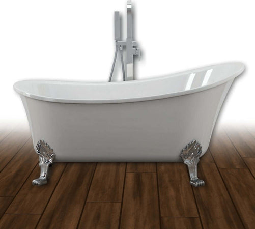 Vasca Da Bagno Free Standing Vintage 006 Acrilico Bianco Lucido Ovale L160xH84XP75 Fai da te/Attrezzature per cucine e bagni/Attrezzature per bagni/Vasche da bagno/Vasche da bagno con piedini Ogomondo - Martina Franca, Commerciovirtuoso.it