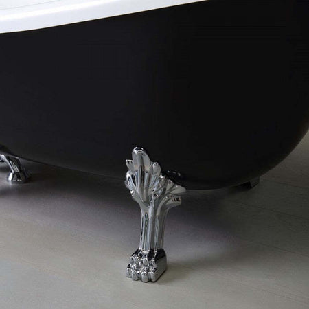 Vasca-da-Bagno-Nera-in-Stile-Retrò-con-piedini-Cleopatra