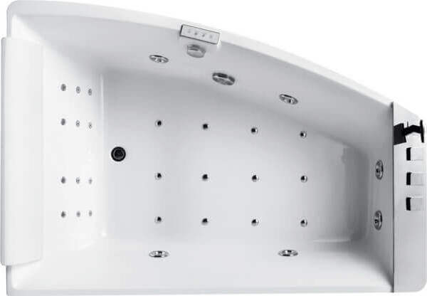 Vasca Idromassaggio Angolare 170x120cm Dreampool 1 Vasca Idromassaggio Ad Angolo Con Controllo Touch Cromoterapia E Cascata A Scomparsa Casa e cucina/Bagno/Attrezzature per bagni/Vasche da bagno/Vasche da bagno idromassaggio Shopbagno.it - Roma, Commerciovirtuoso.it