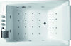 Vasca Idromassaggio Bianca E Acciaio 180x120cm Getto a Cascata Controllo Touch Poggiatesta Ergonomico E Funzione Cromoterapia Casa e cucina/Bagno/Attrezzature per bagni/Vasche da bagno/Vasche da bagno idromassaggio Shopbagno.it - Roma, Commerciovirtuoso.it