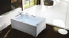 Vasca Idromassaggio Bianca E Acciaio 180x120cm Getto a Cascata Controllo Touch Poggiatesta Ergonomico E Funzione Cromoterapia Casa e cucina/Bagno/Attrezzature per bagni/Vasche da bagno/Vasche da bagno idromassaggio Shopbagno.it - Roma, Commerciovirtuoso.it
