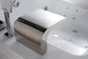 Vasca Idromassaggio Bianca E Acciaio 180x120cm Getto a Cascata Controllo Touch Poggiatesta Ergonomico E Funzione Cromoterapia Casa e cucina/Bagno/Attrezzature per bagni/Vasche da bagno/Vasche da bagno idromassaggio Shopbagno.it - Roma, Commerciovirtuoso.it